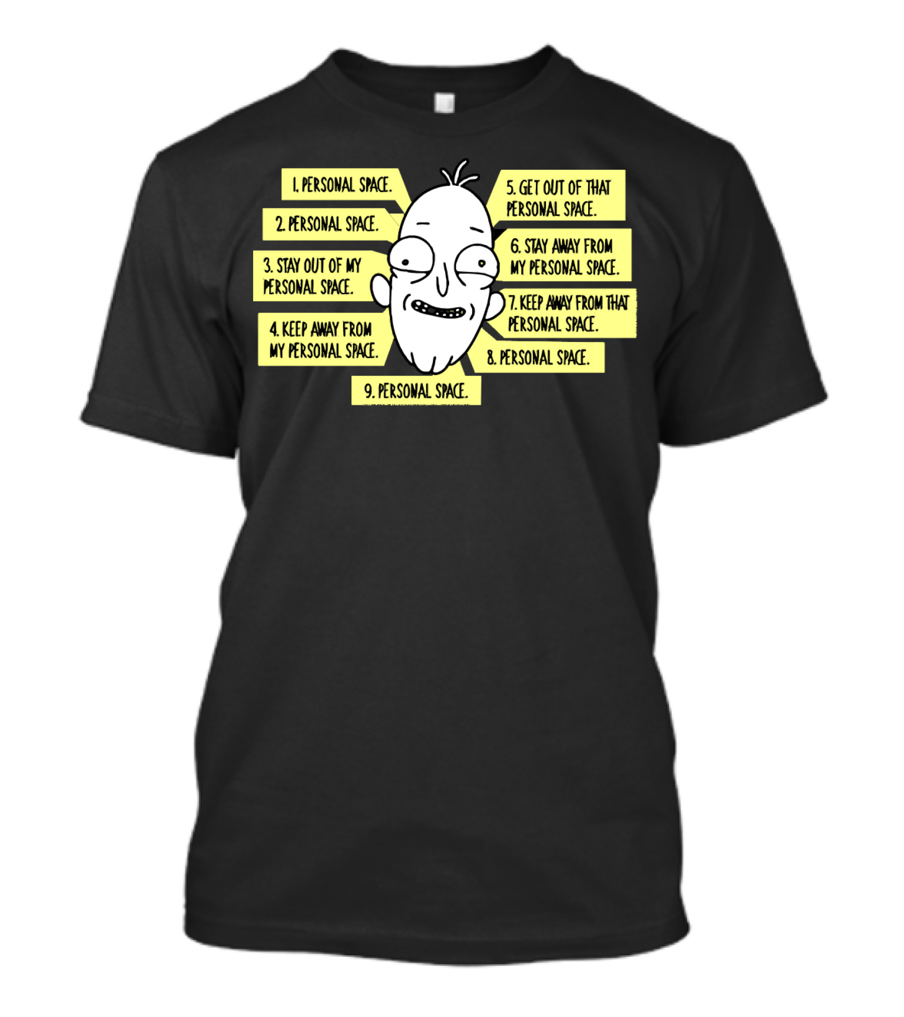 Phillip Jacobs Personal Space Quotes Numbered List T-Shirt