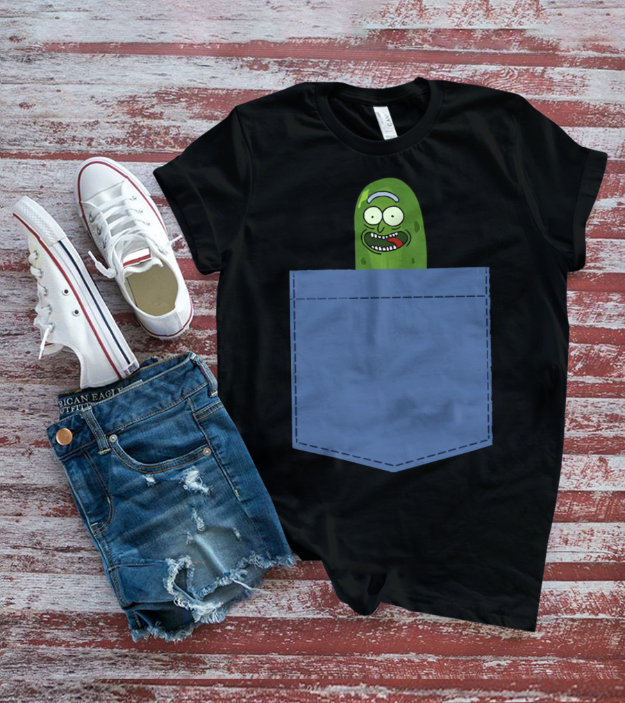 Pickle Rick Pocket Adventure T-Shirt