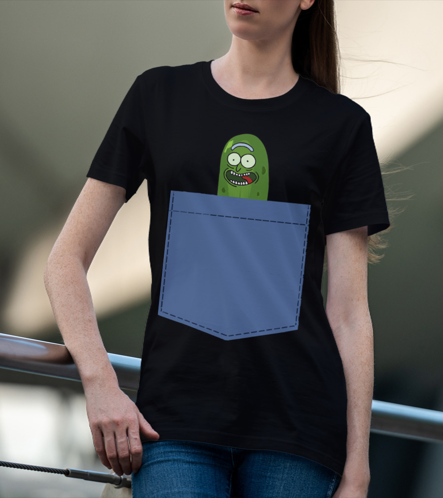Pickle Rick Pocket Adventure T-Shirt