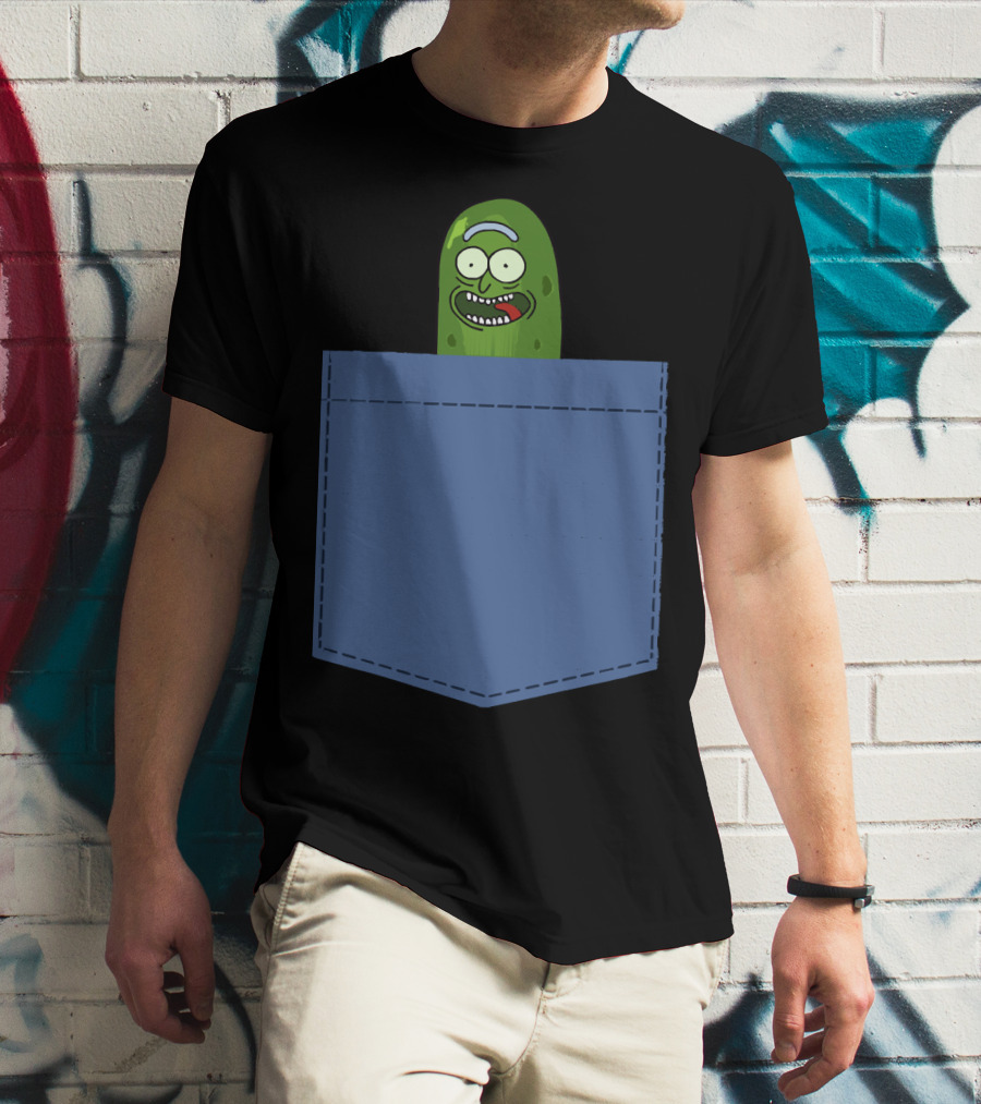 Pickle Rick Pocket Adventure T-Shirt