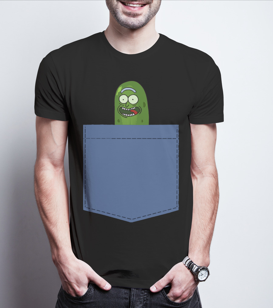 Pickle Rick Pocket Adventure T-Shirt