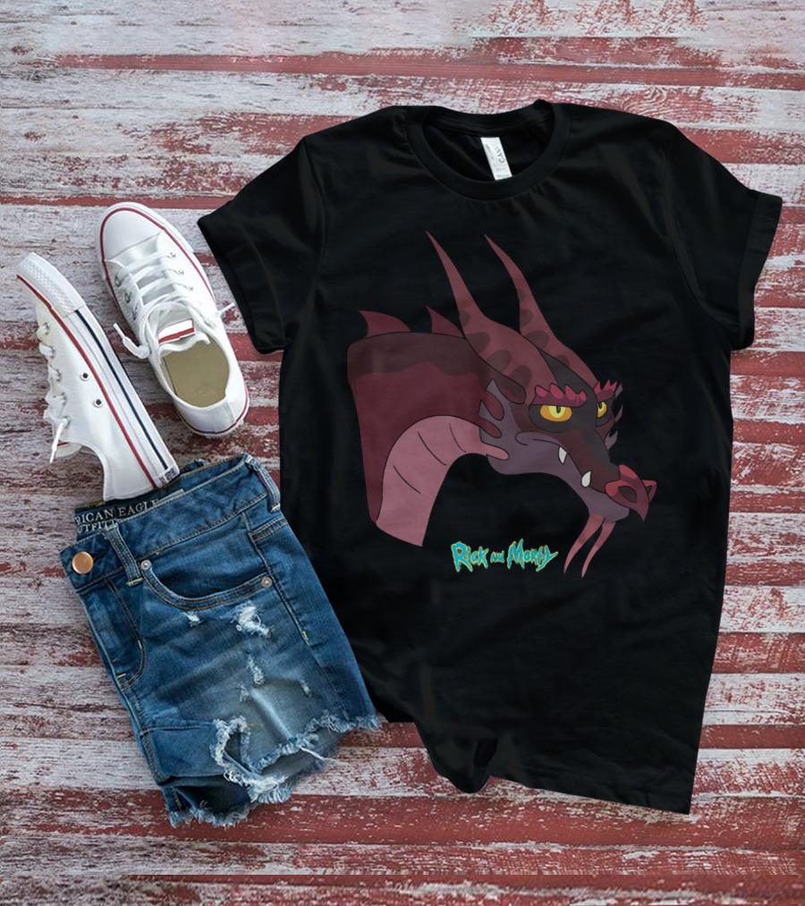 Rick And Morty Dragon Head T-Shirt