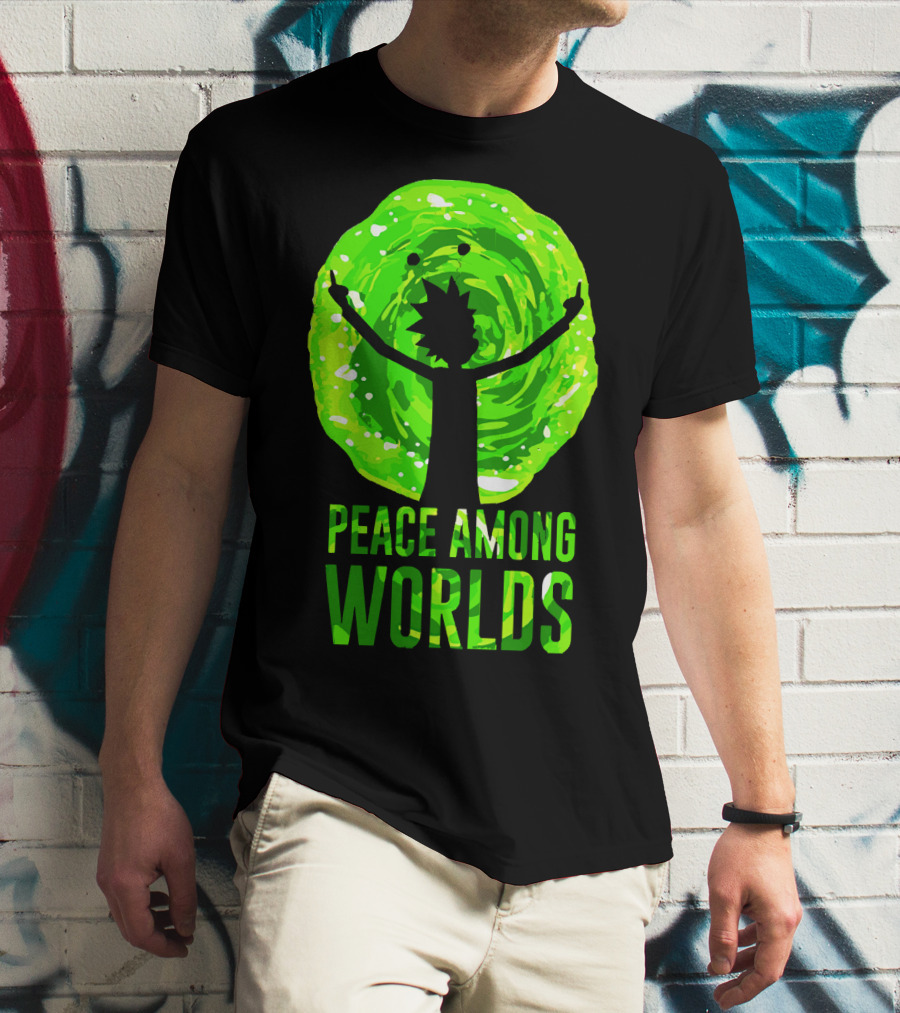 Rick And Morty Peace Among Worlds Portal T-Shirt