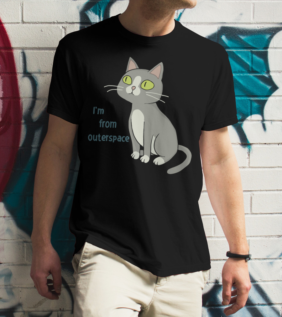 I'm From Outerspace Cat Rick And Morty T-Shirt