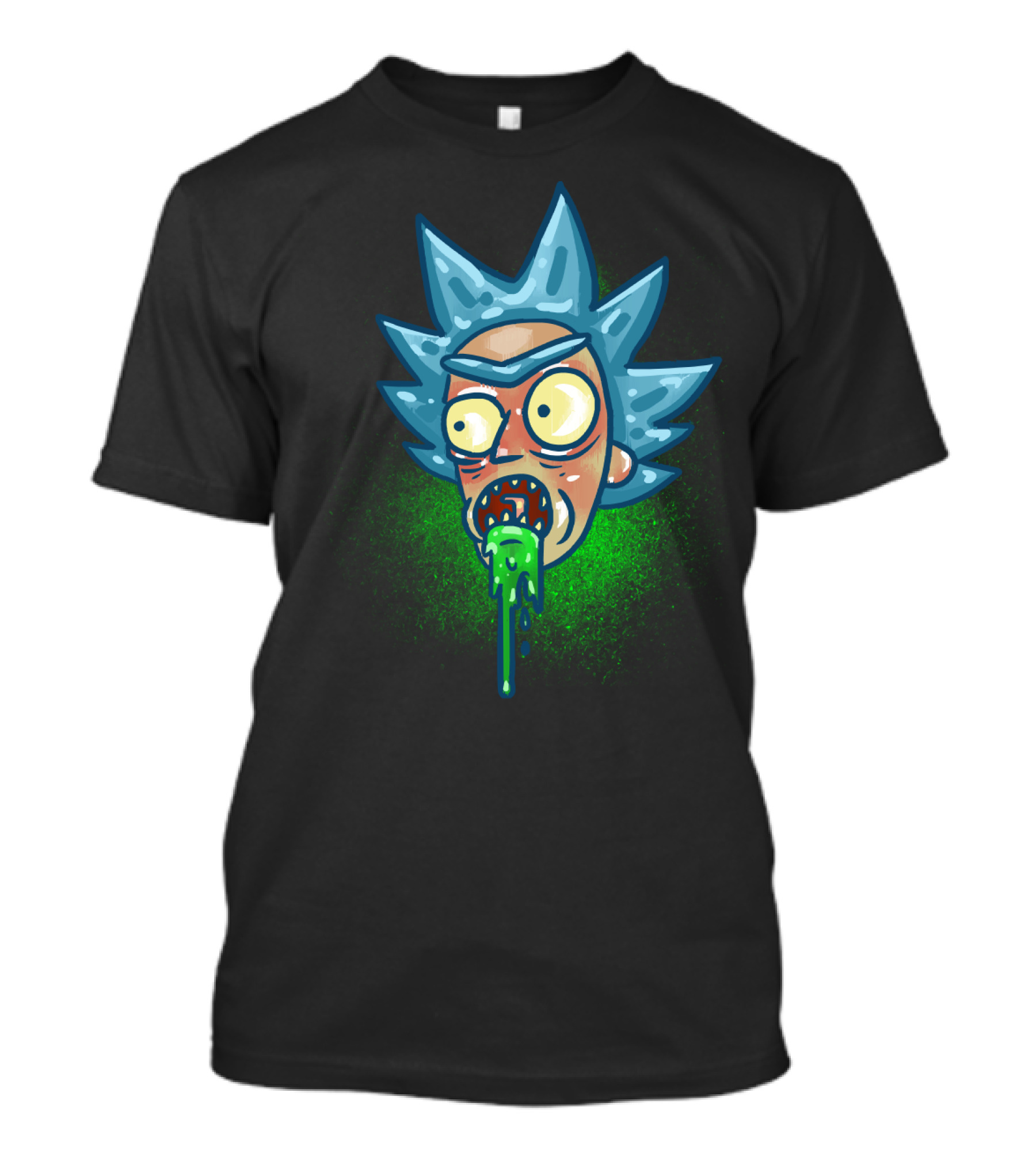 Specific To Rick And Morty Burp Green Slime Face T-Shirt