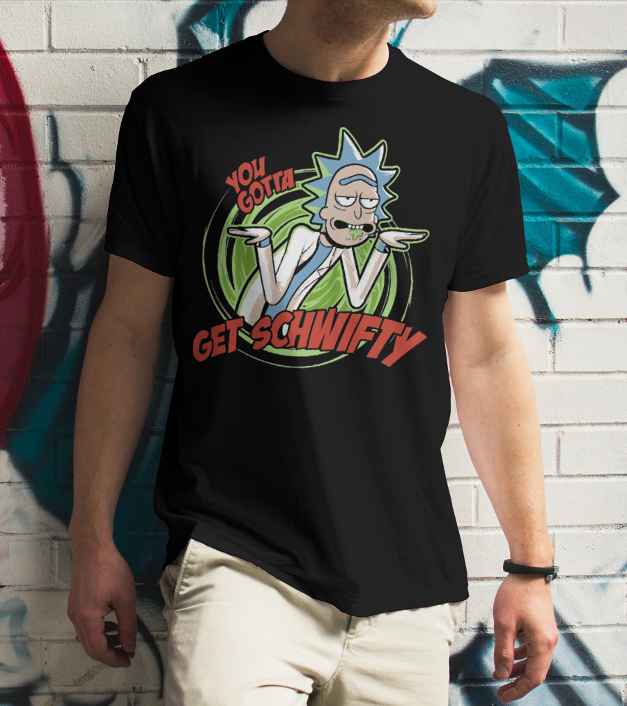 You Gotta Get Schwifty Rick And Morty Portal Image T-Shirt
