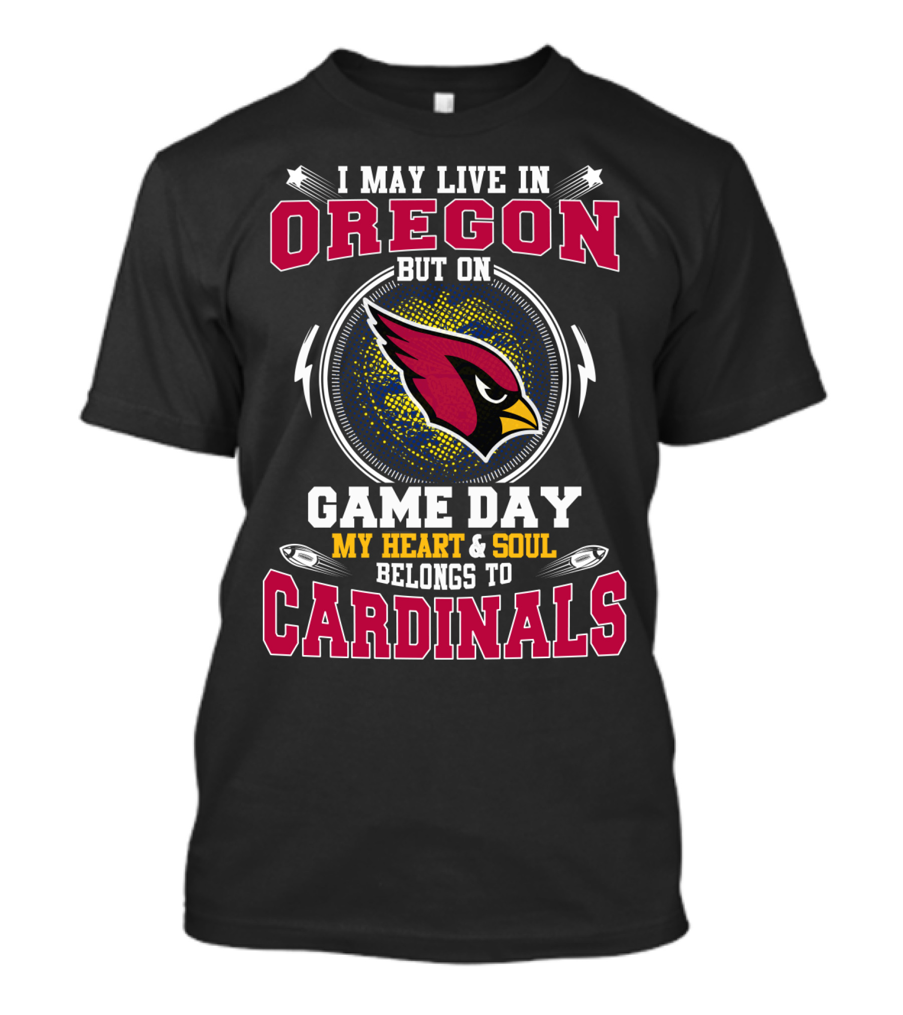 Oregon Game Day My Heart & Soul Belongs To Cardinals T-Shirt