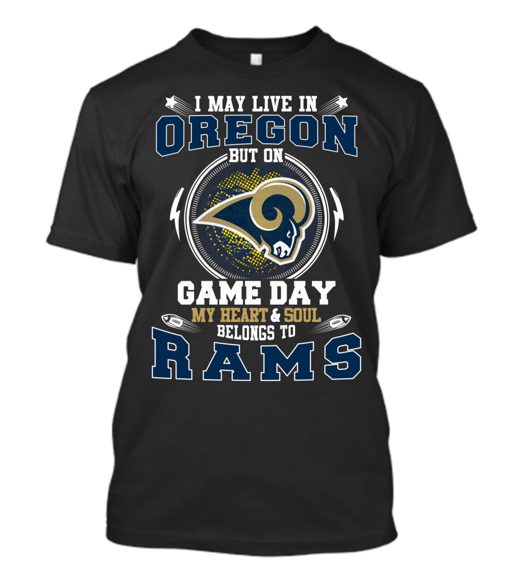 Oregon Game Day My Heart & Soul Belongs To Rams T-Shirt