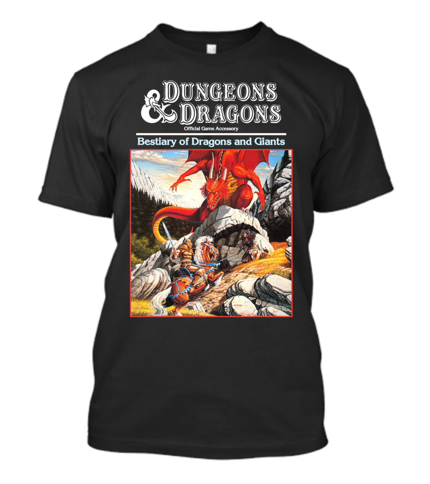 Dungeons And Dragons Bestiary Of Dragons And Giants Official Game Accessory T-Shirt