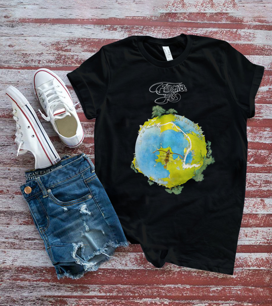 Fragile Yes Planet Cover T-Shirt