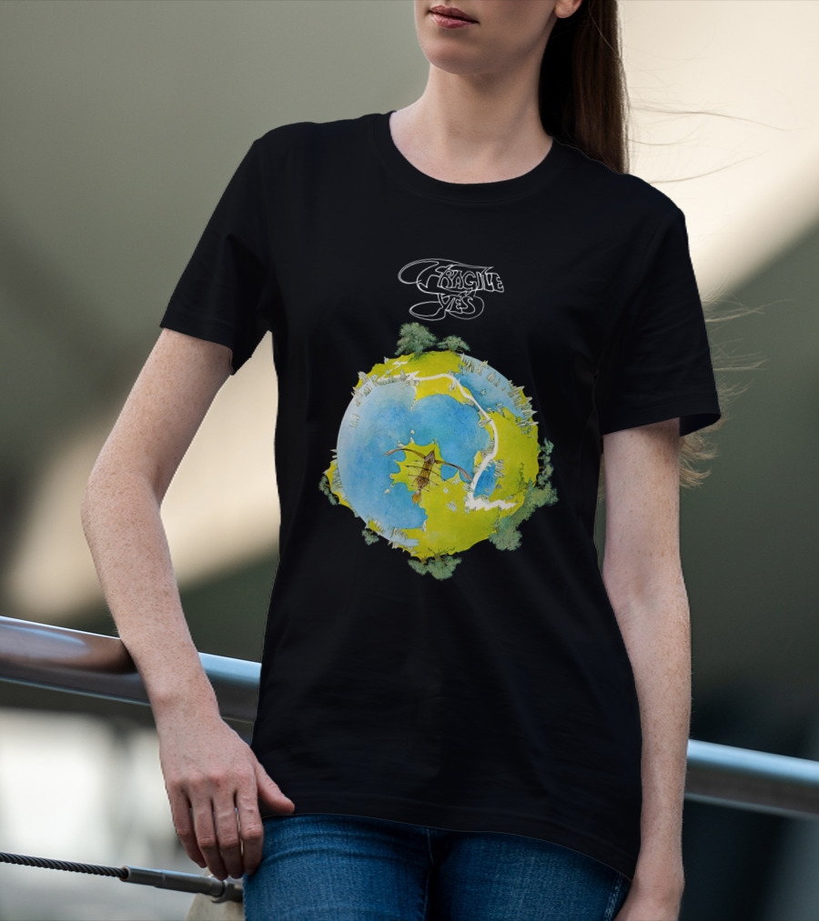 Fragile Yes Planet Cover T-Shirt