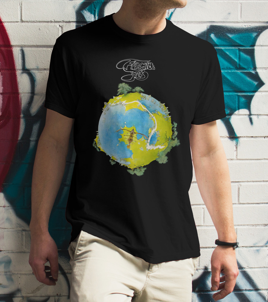 Fragile Yes Planet Cover T-Shirt