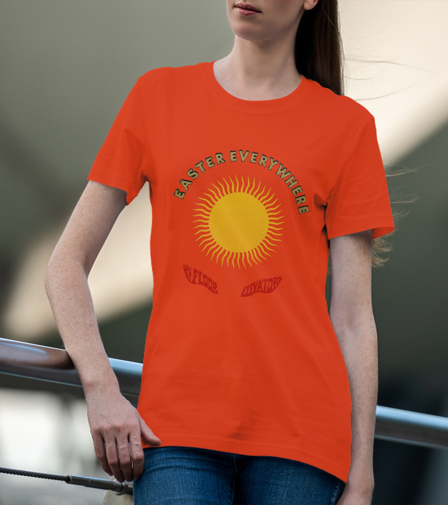 Easter Everywhere 13th Floor Elevators Sunburst Iconic Psychedelic Motif T-Shirt
