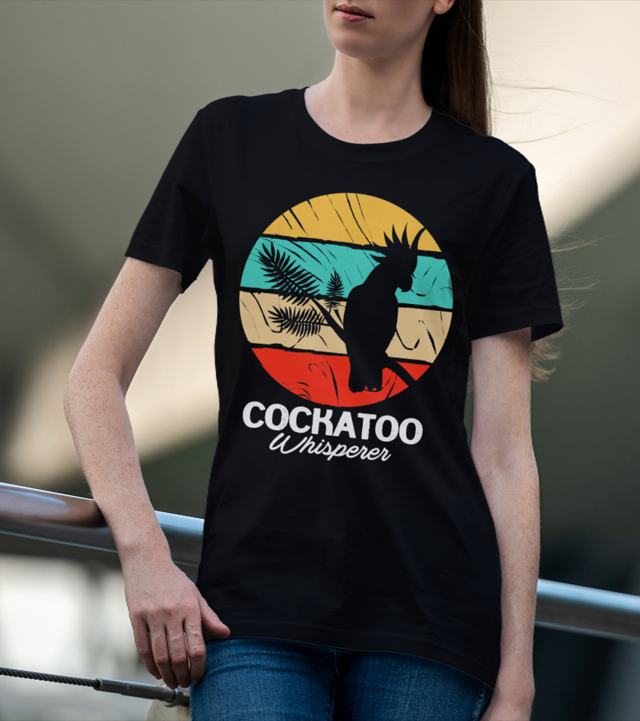 Cockatoo Whisperer Vintage Sunset Cockatiel T-Shirt