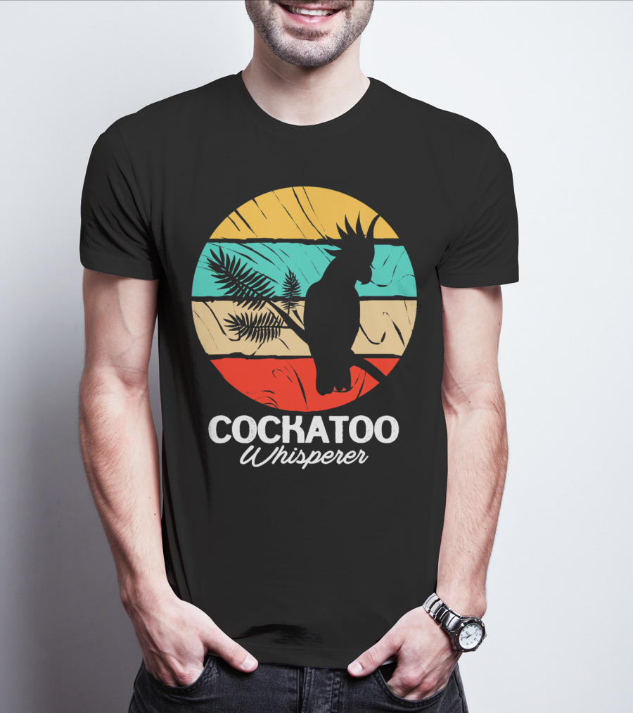 Cockatoo Whisperer Vintage Sunset Cockatiel T-Shirt