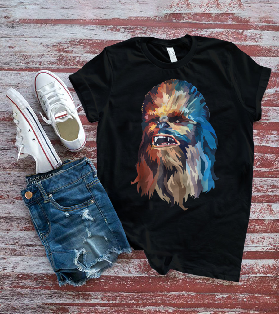Chewbacca Multicolor Geometric T-Shirt