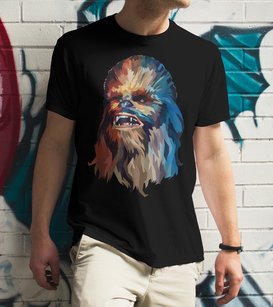 Chewbacca Multicolor Geometric T-Shirt