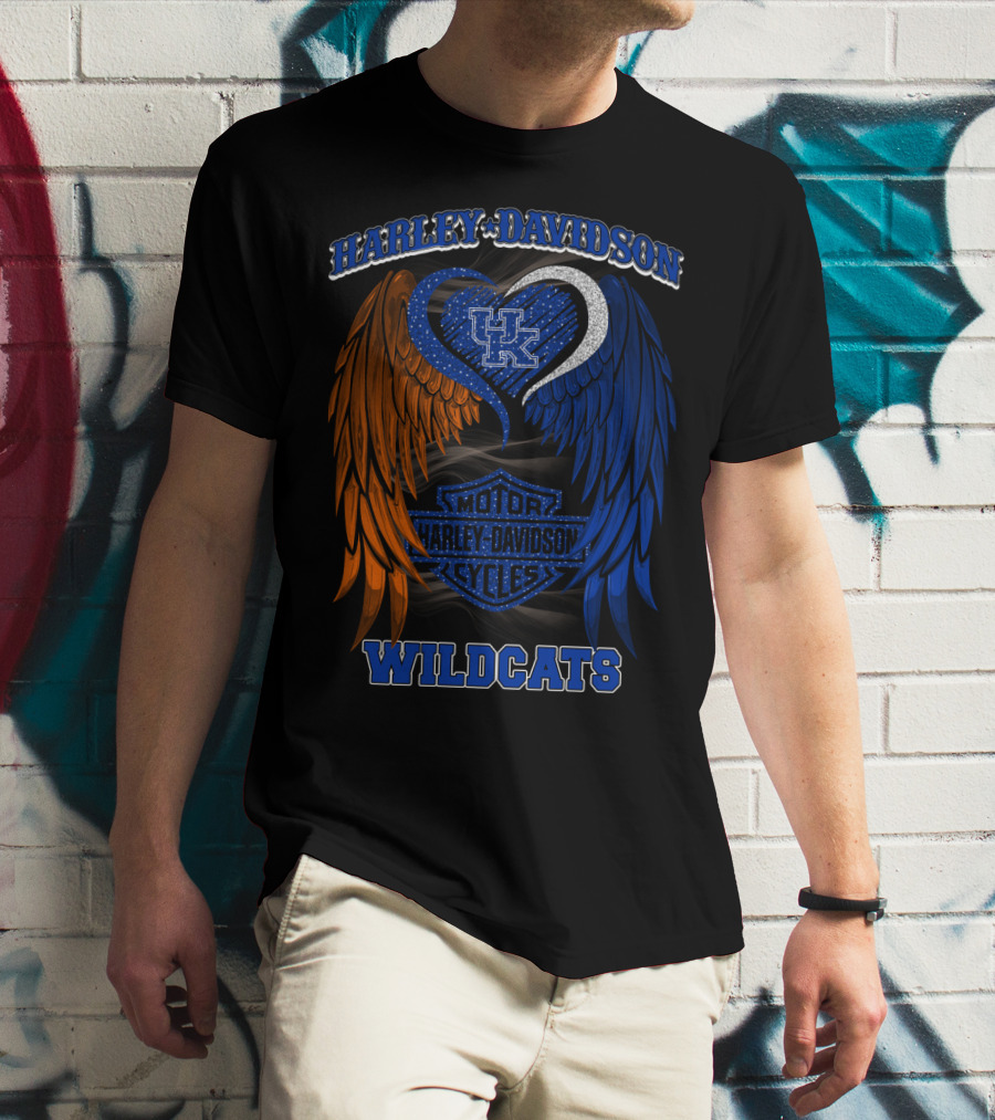 Harley Davidson Kentucky Wildcats Motor Cycles T-Shirt