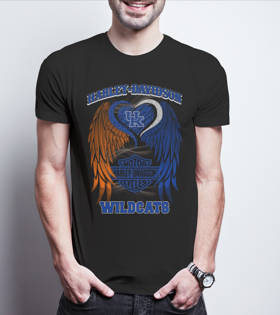 Harley Davidson Kentucky Wildcats Motor Cycles T-Shirt