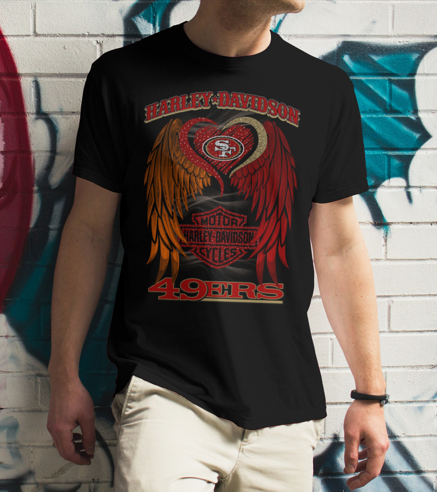 Harley Davidson Motor Cycles San Francisco 49ers T-Shirt
