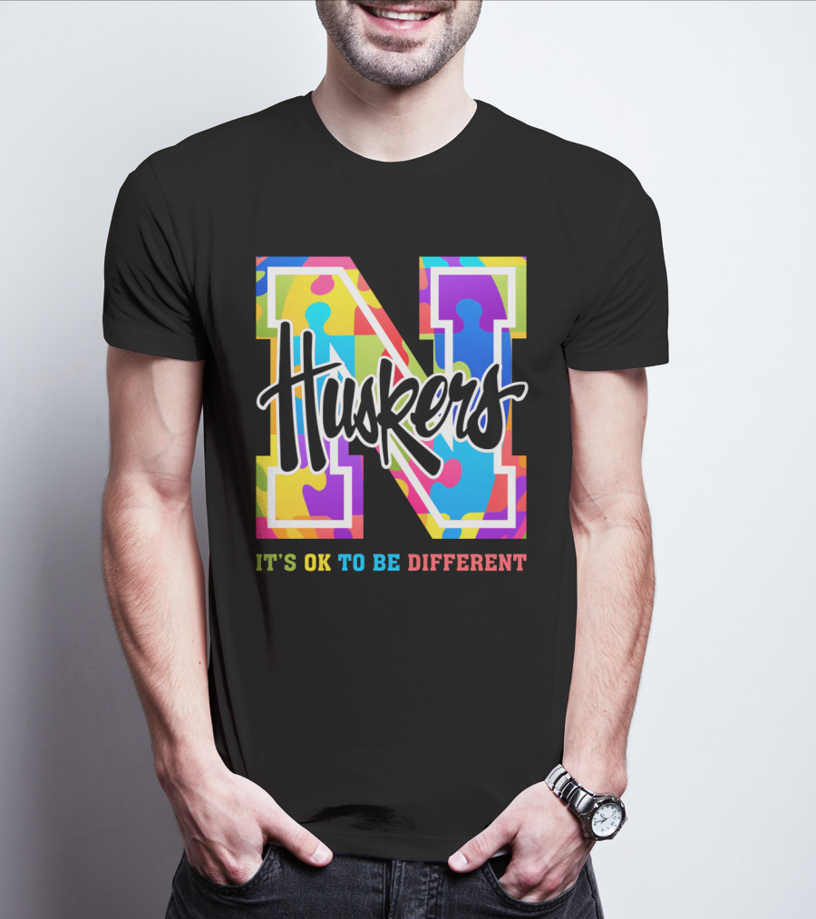 Huskers It's OK To Be Different T-Shirt