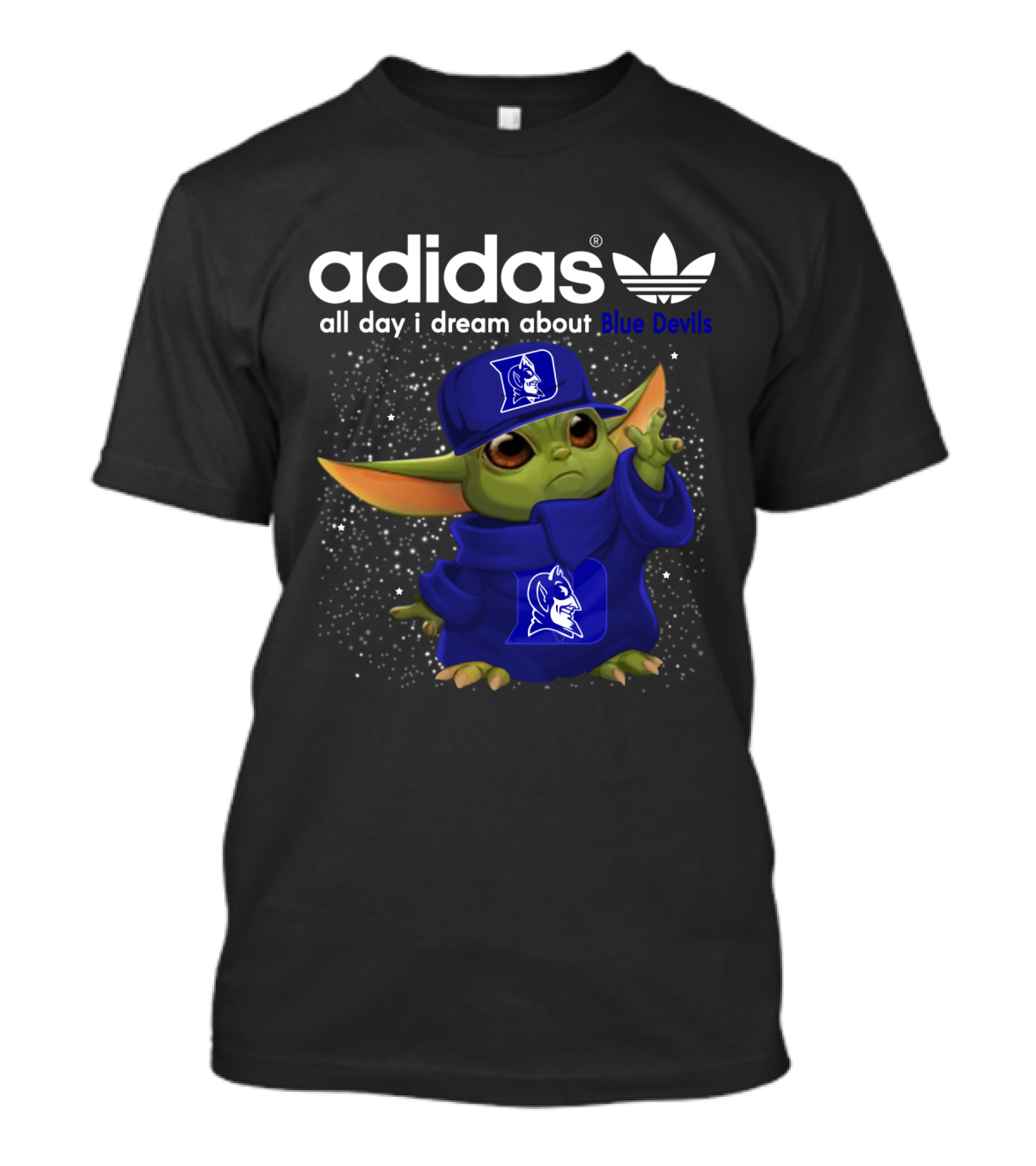 All Day I Dream About Blue Devils Yoda T-Shirt
