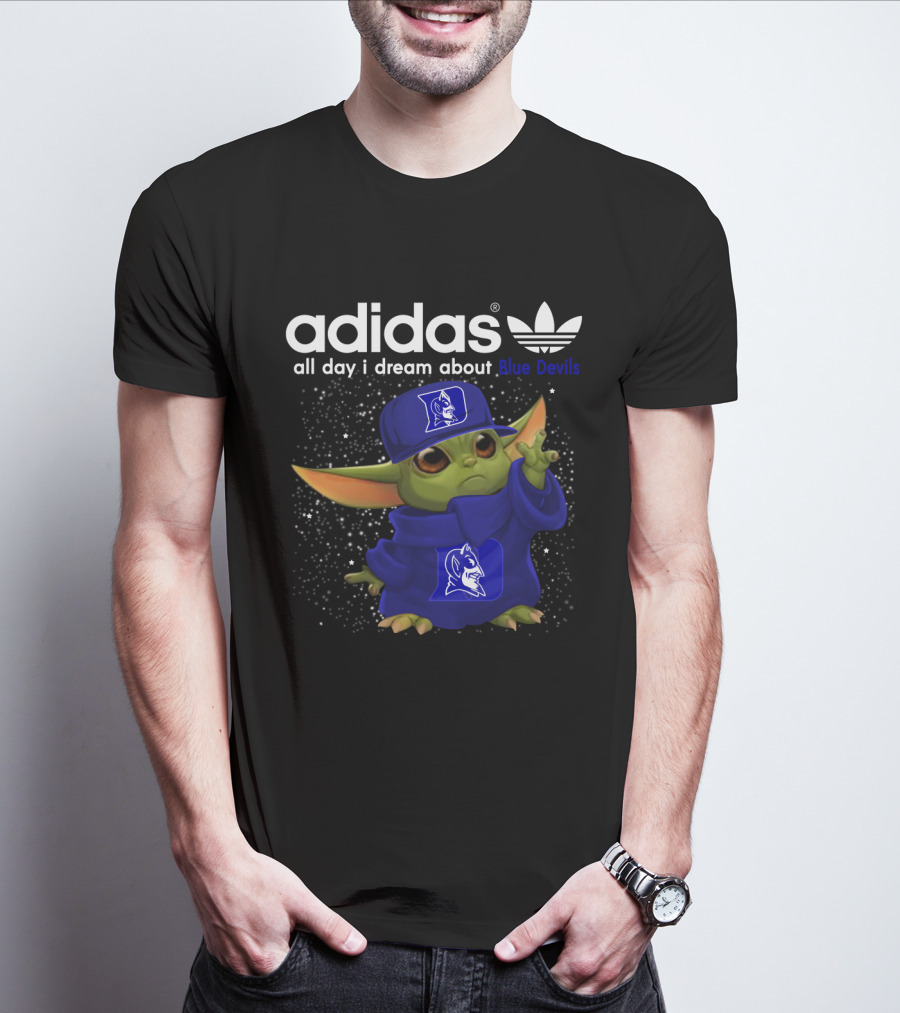 All Day I Dream About Blue Devils Yoda T-Shirt