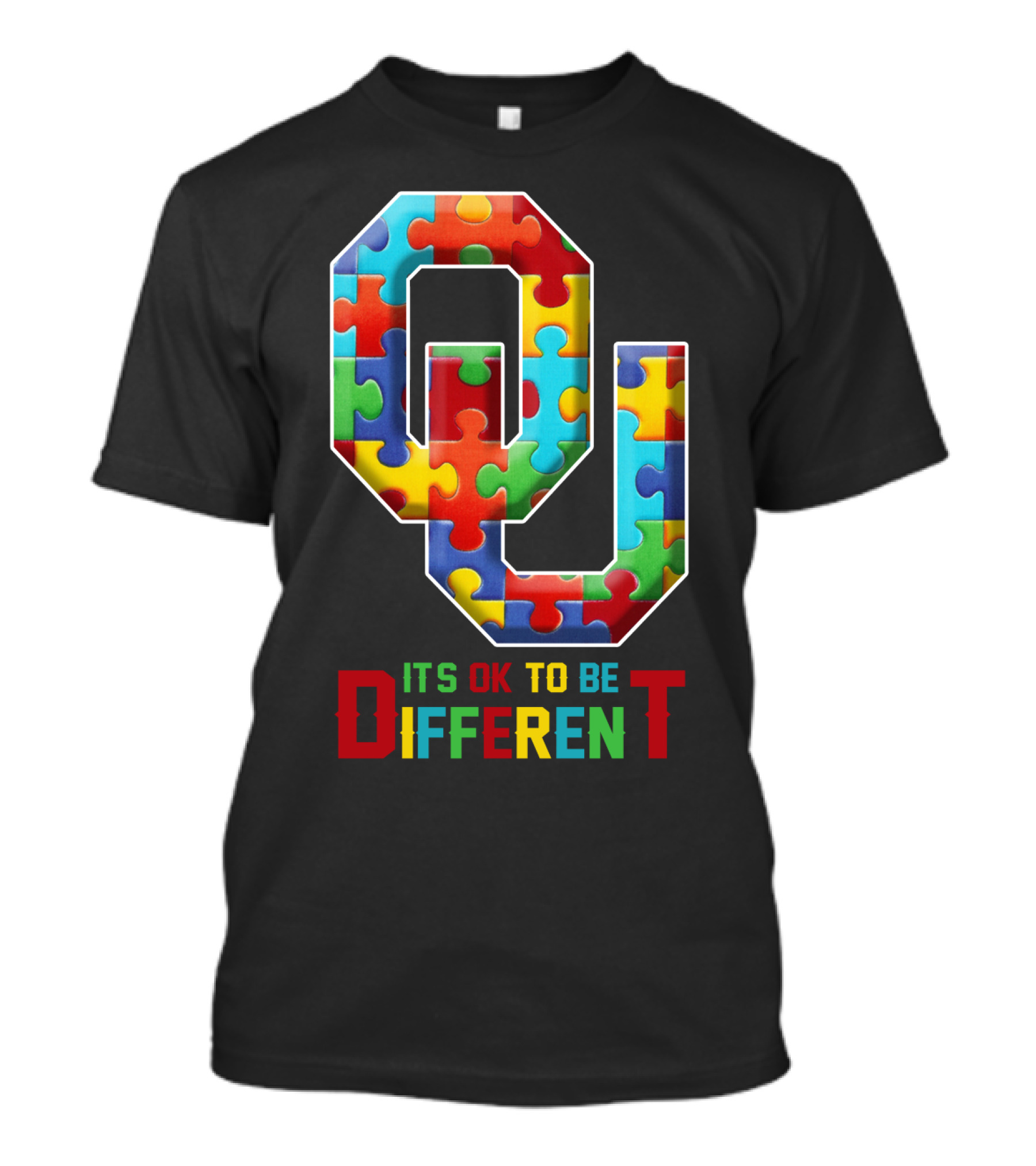 OU It's OK To Be Different Puzzle T-Shirt