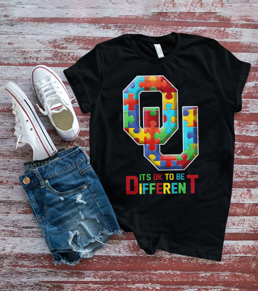 OU It's OK To Be Different Puzzle T-Shirt
