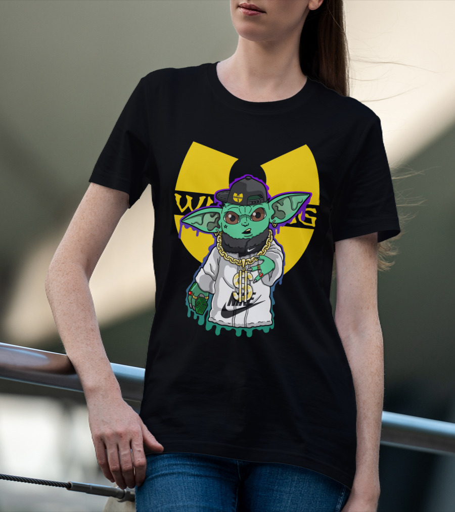Wu Ni Baby Yoda Wu-Tang Clan Crossover T-Shirt