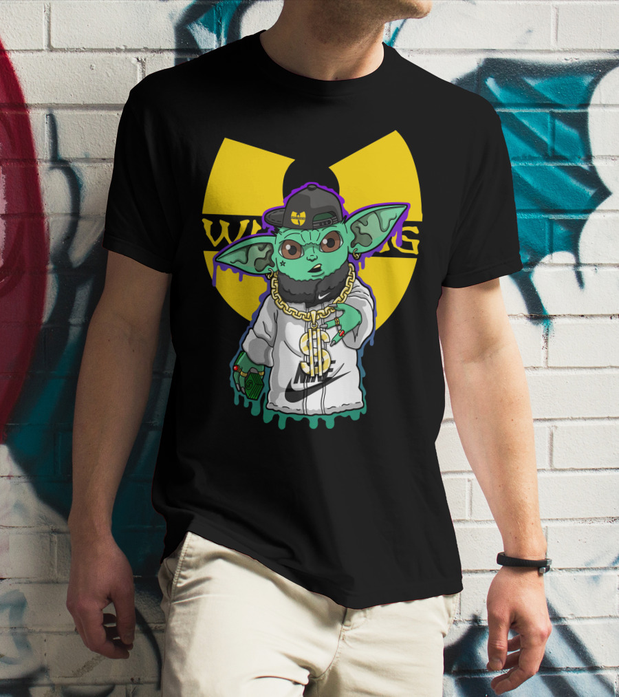 Wu Ni Baby Yoda Wu-Tang Clan Crossover T-Shirt