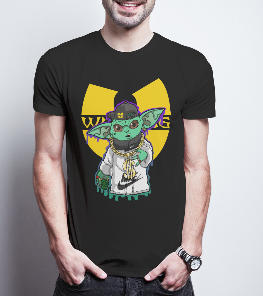 Wu Ni Baby Yoda Wu-Tang Clan Crossover T-Shirt