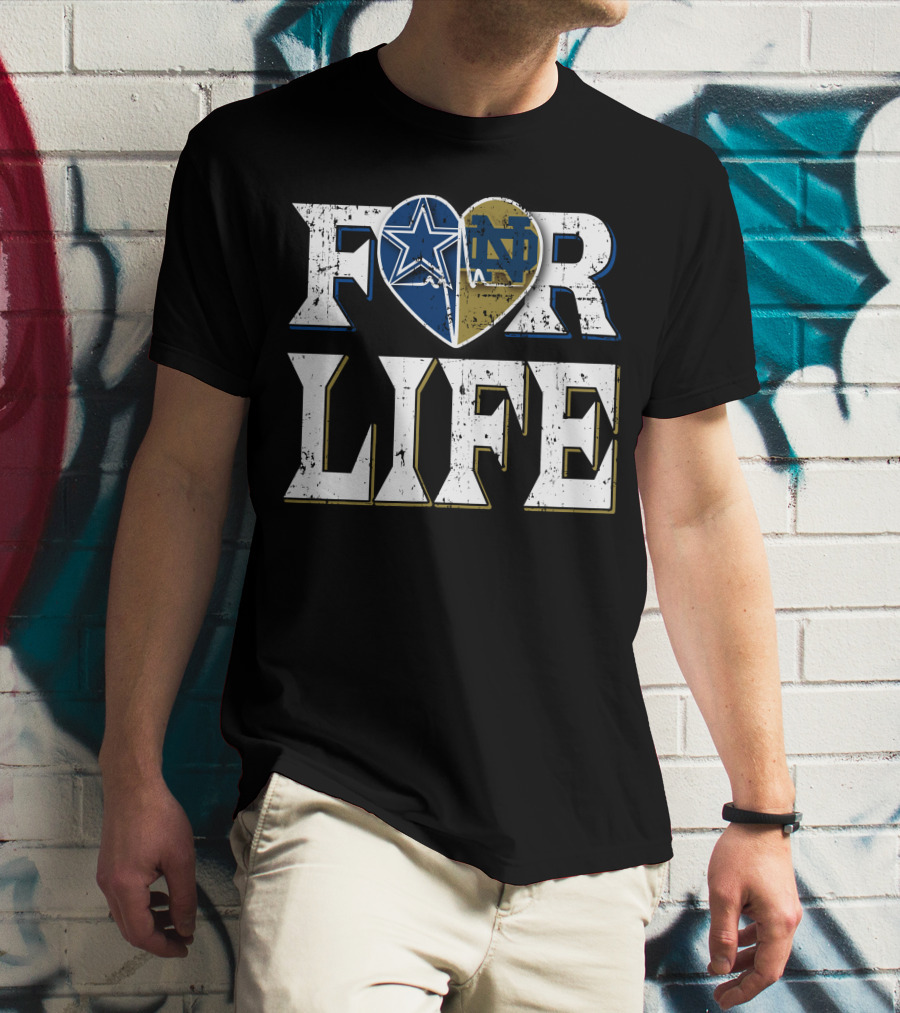 For Life Cowboys Notre Dame T-Shirt
