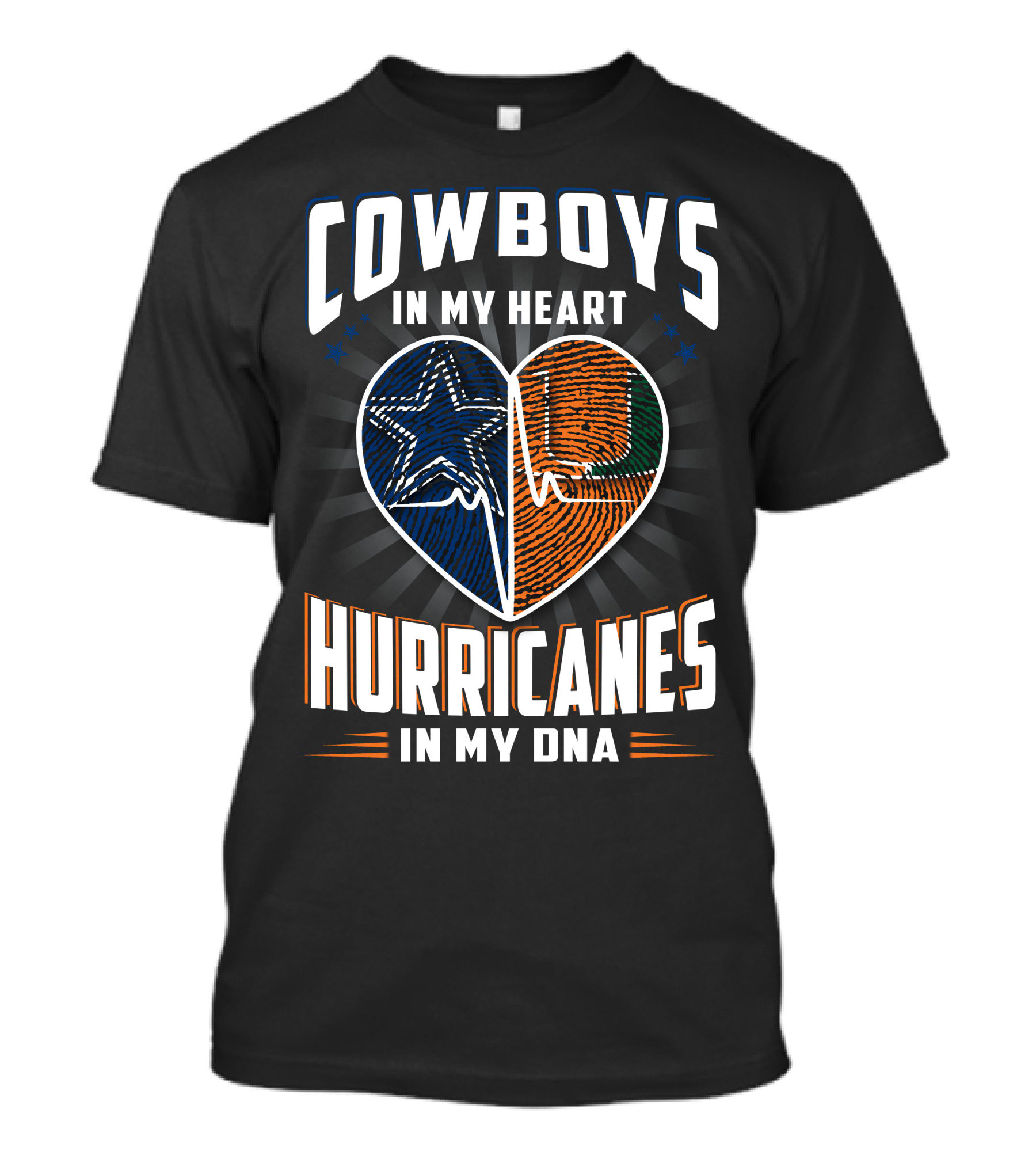 Cowboys In My Heart Hurricanes In My DNA T-Shirt