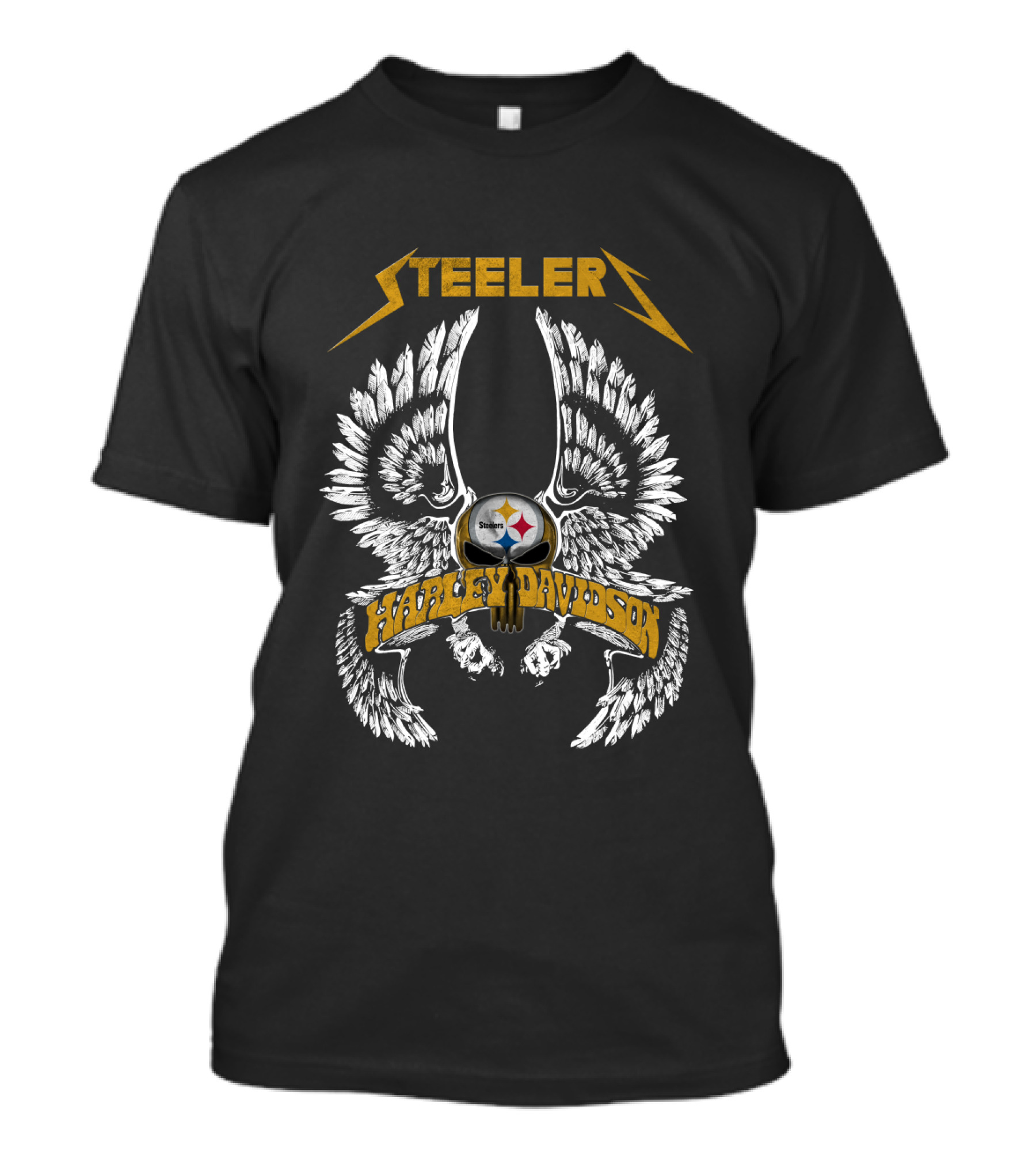 Steelers Harley Davidson Wings T-Shirt