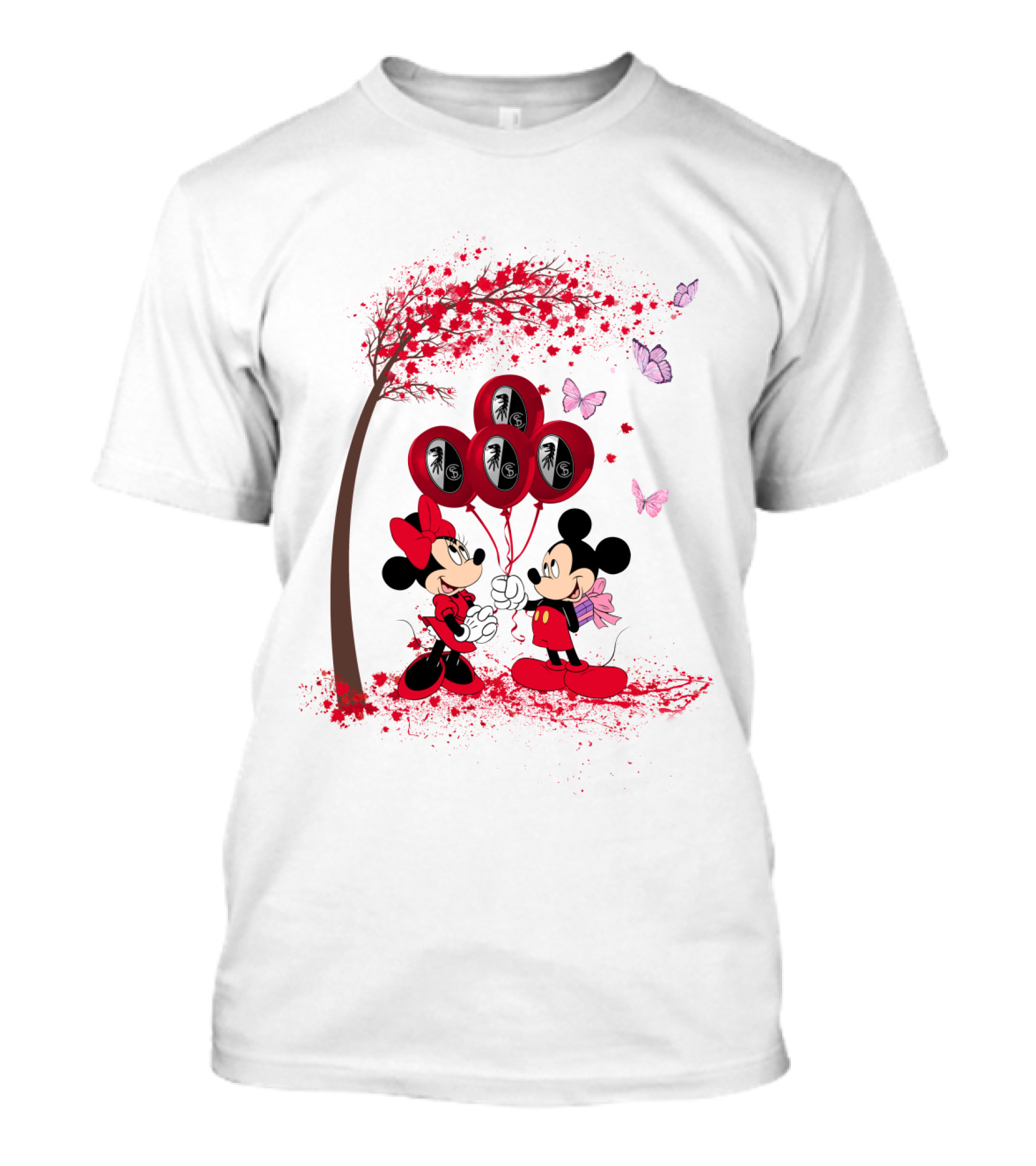 Mickey Minnie Balloons SC Freiburg Bundesliga DH 29 T-Shirt