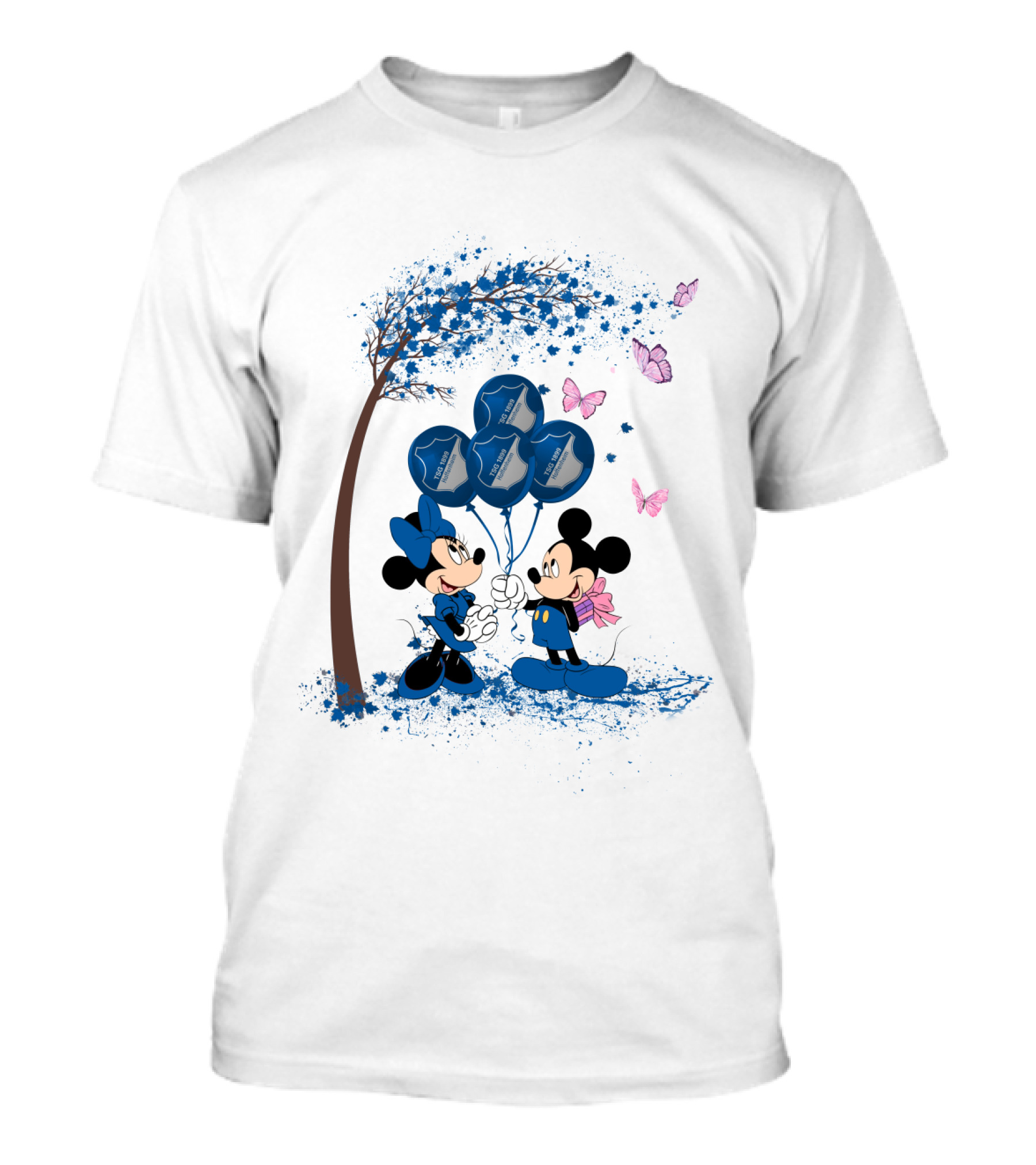 DH 29 Bundesliga TSG 1899 Hoffenheim Mickey And Minnie Balloons T-Shirt