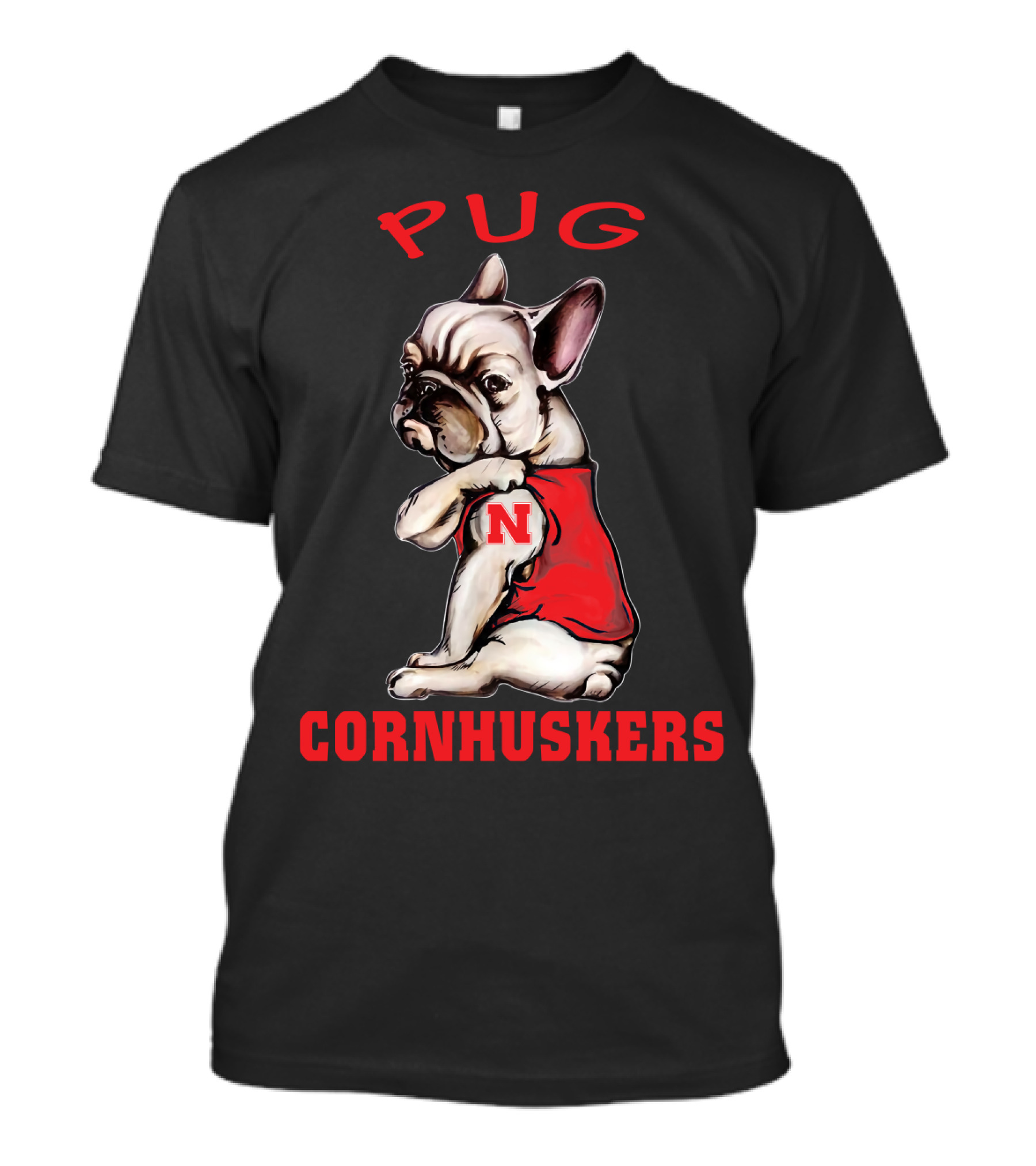 Pug Cornhuskers N T-Shirt