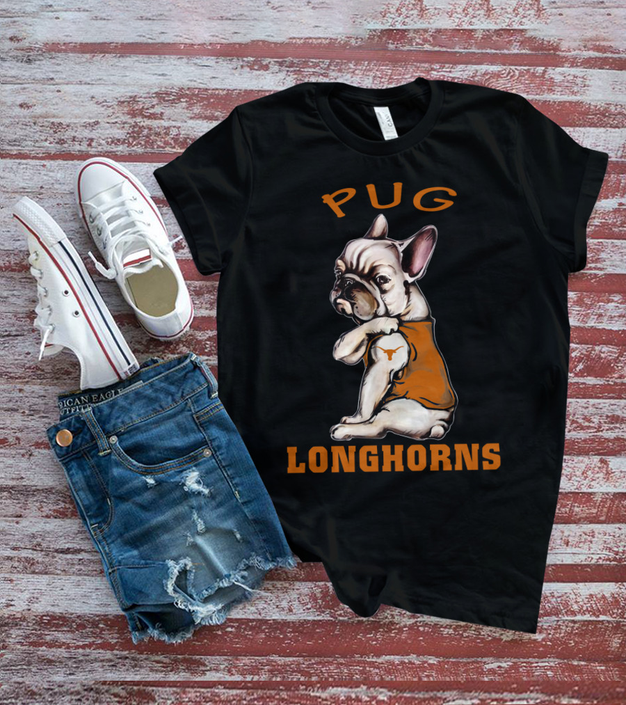 Pug Longhorns Ncaa Tl T-Shirt