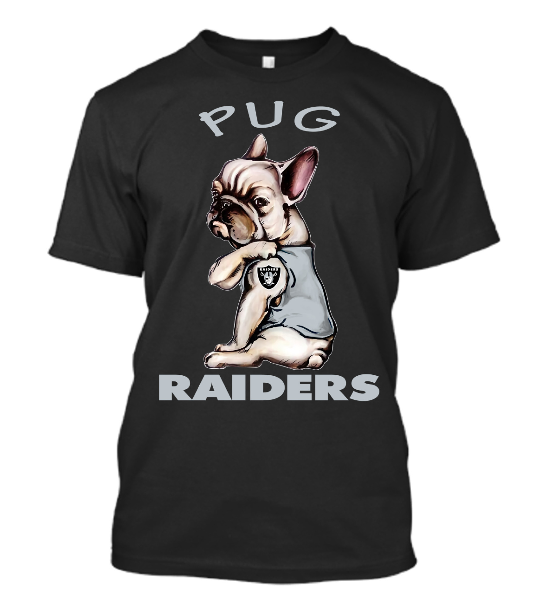 Pug Raiders Nflor Raiders T-Shirt