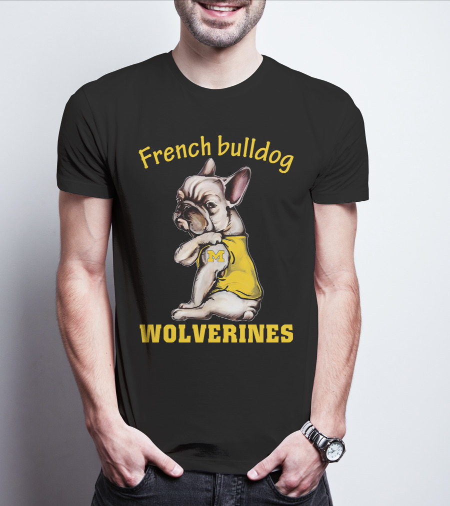 French Bulldog Wolverines M T-Shirt