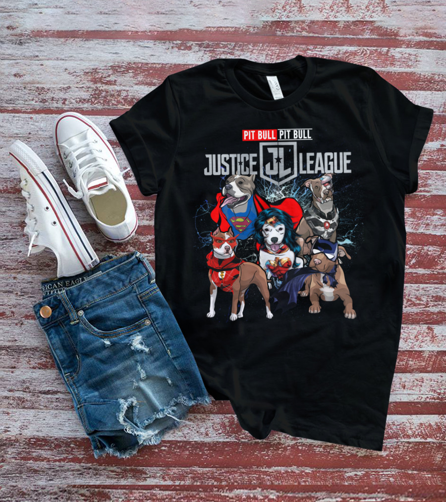 Pit Bull Justice League Superheroes DH 55 T-Shirt
