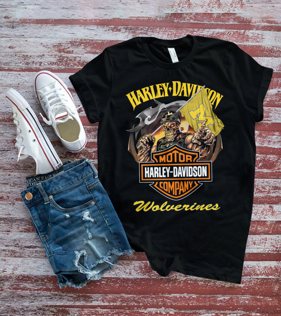 Harley Davidson Motor Company Wolverines T-Shirt