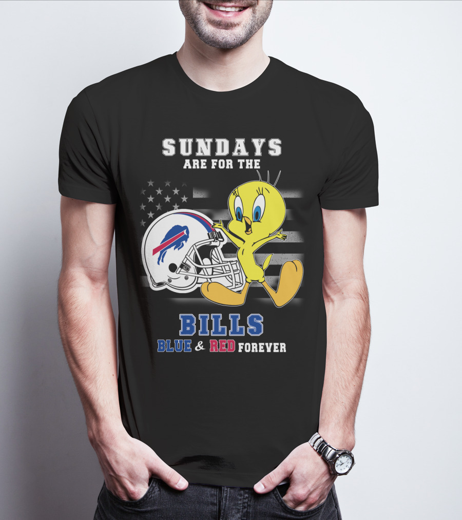 Sundays Are For The Bills Blue & Red Forever T-Shirt
