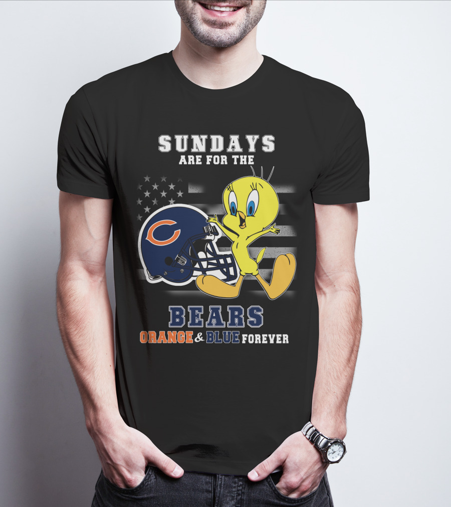 Sundays Are For The Bears Orange & Blue Forever T-Shirt