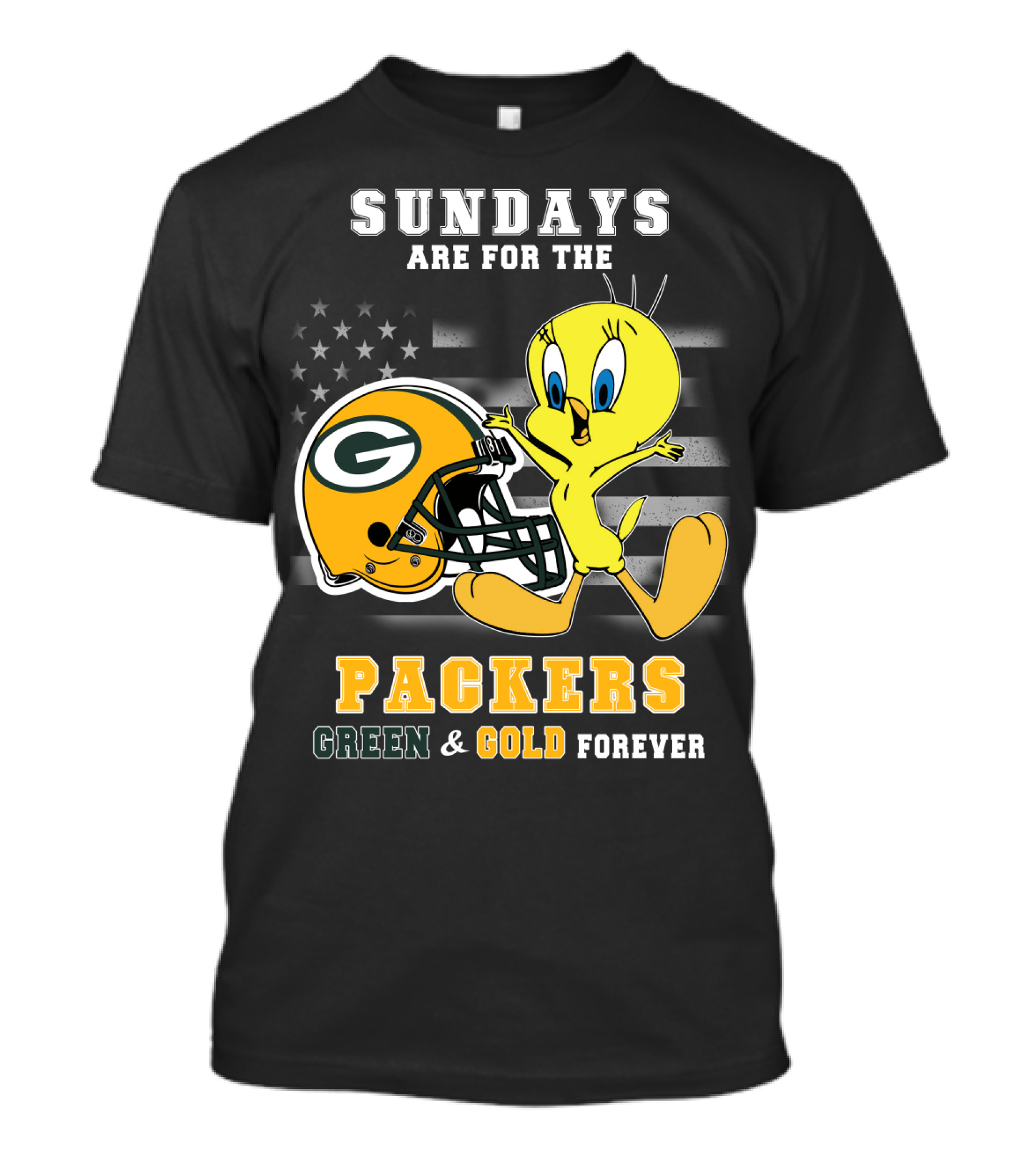 Sundays Are For The Packers Green & Gold Forever T-Shirt