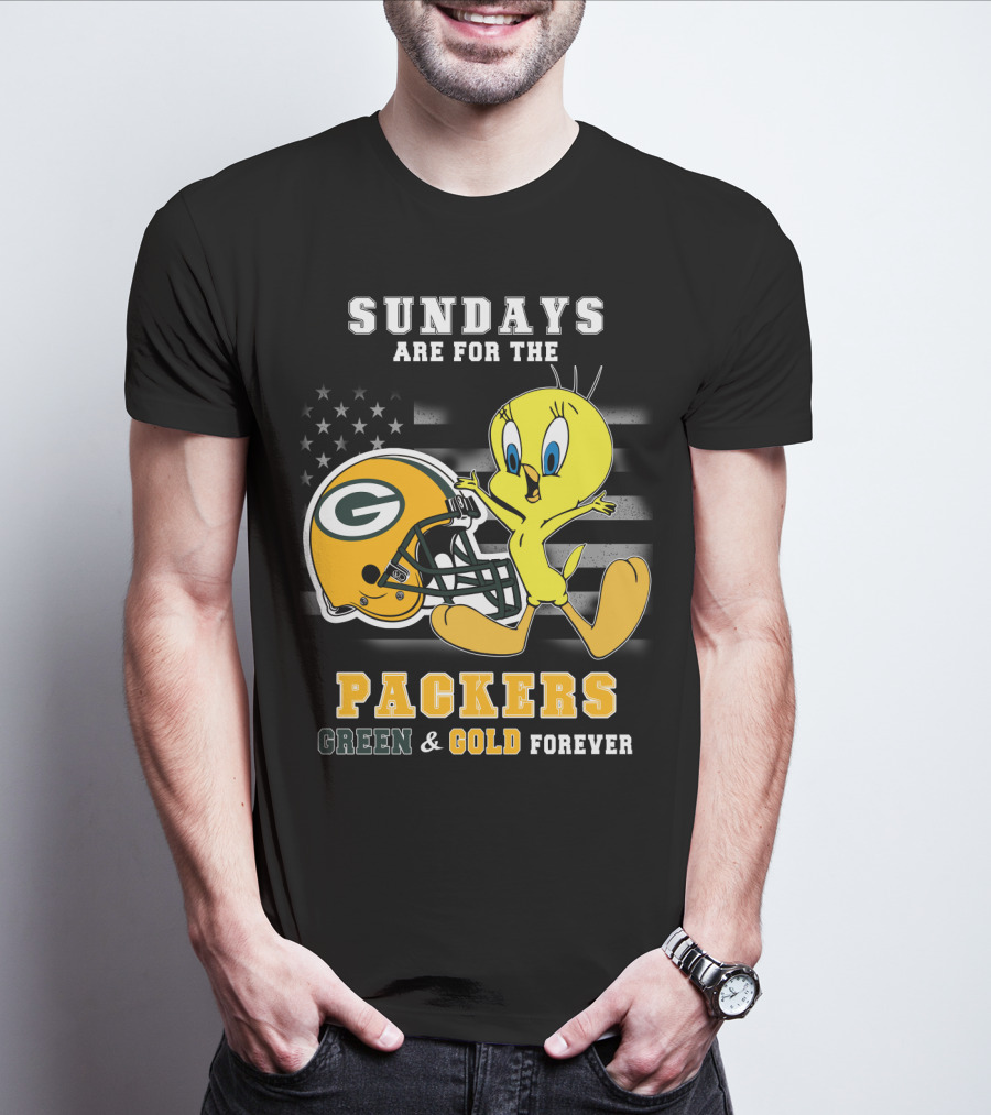 Sundays Are For The Packers Green & Gold Forever T-Shirt