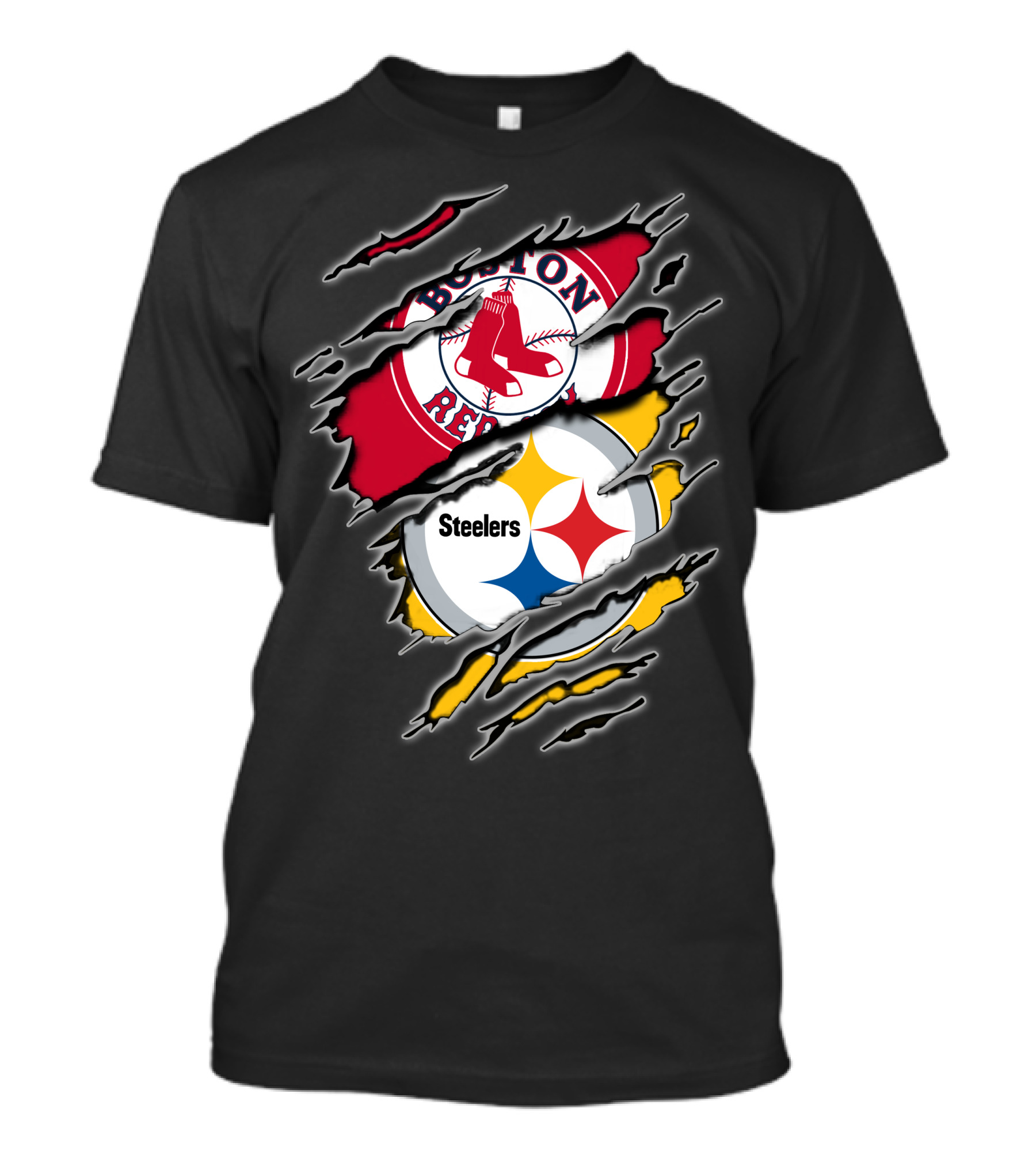 Boston Red Sox Steelers Fan T-Shirt