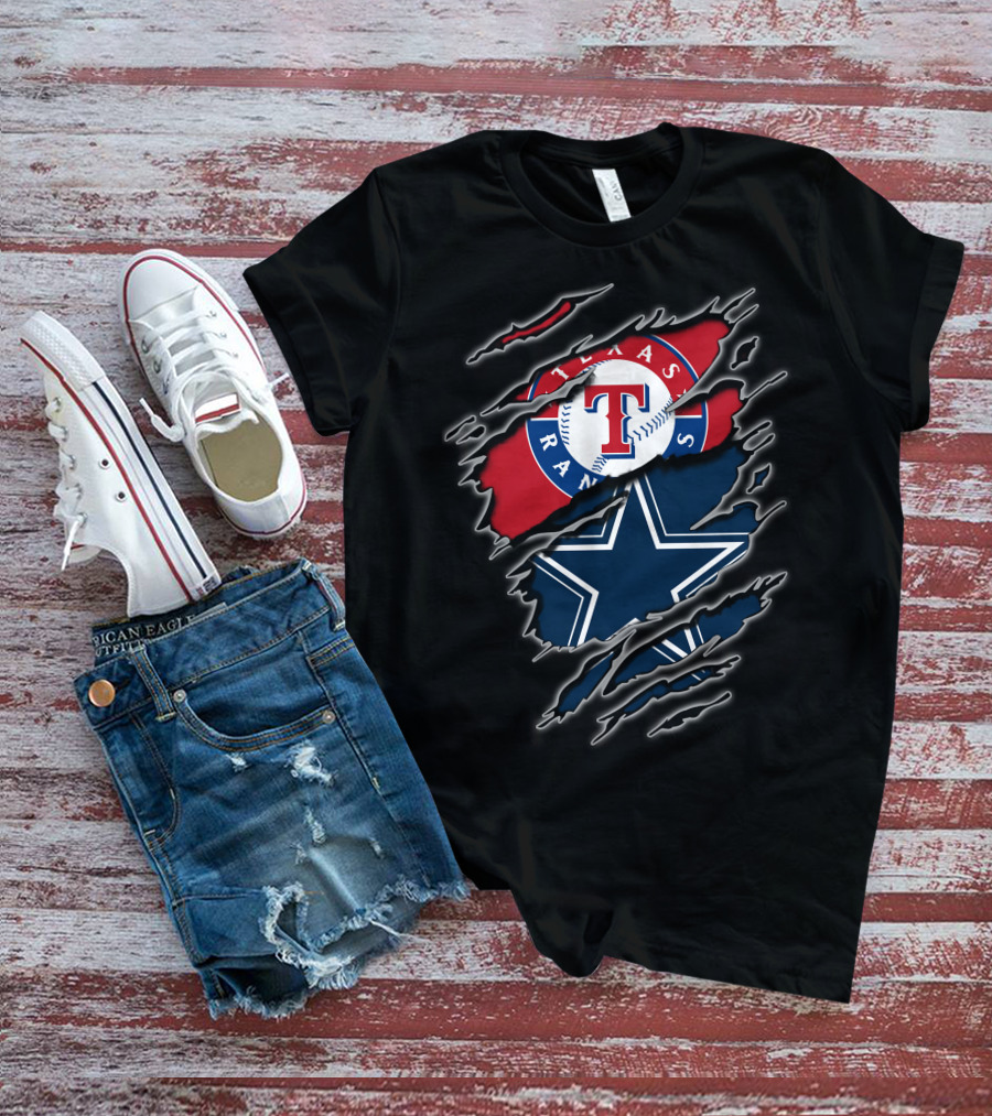 Texas Rangers Cowboys Fan Combo For Enthusiasts T-Shirt