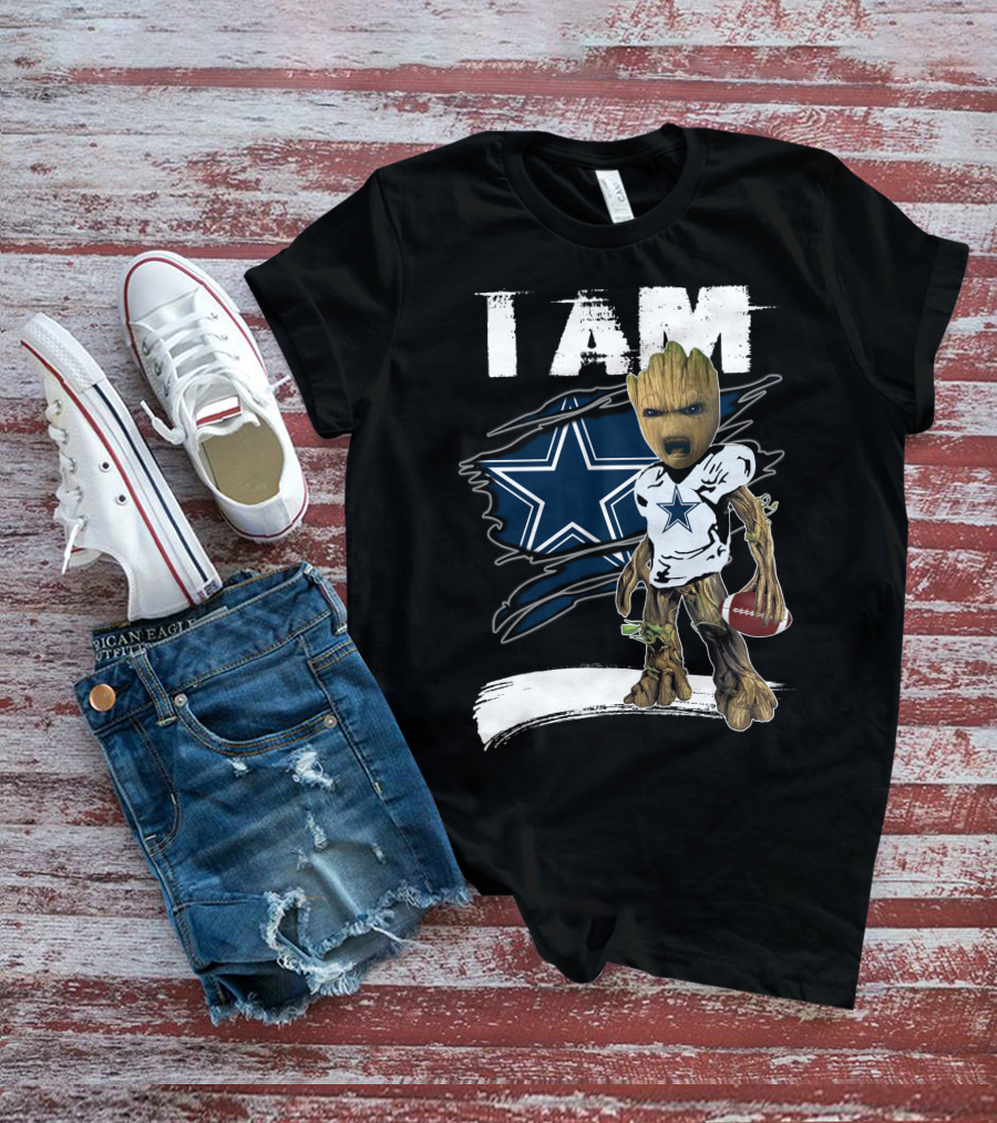 I Am Cowboys Star Fan Graphic Mashup T-Shirt